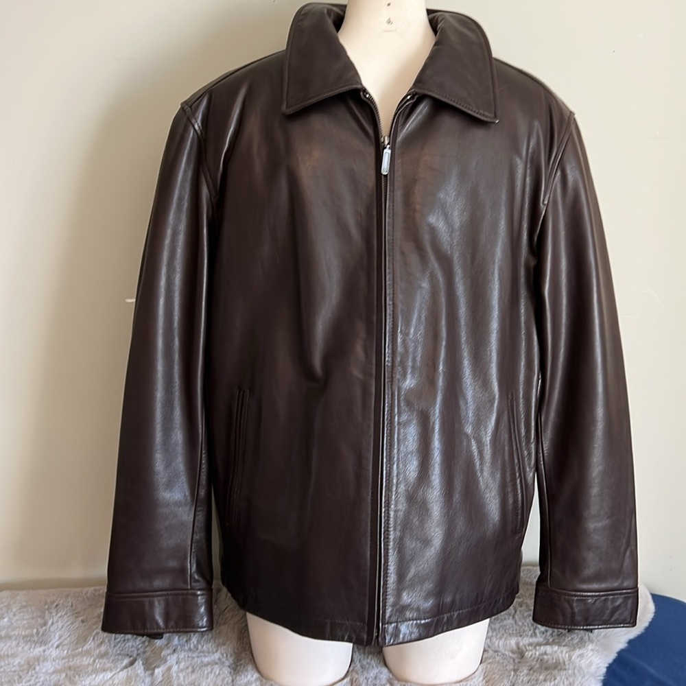 Danier Dark Brown Leather Jacket